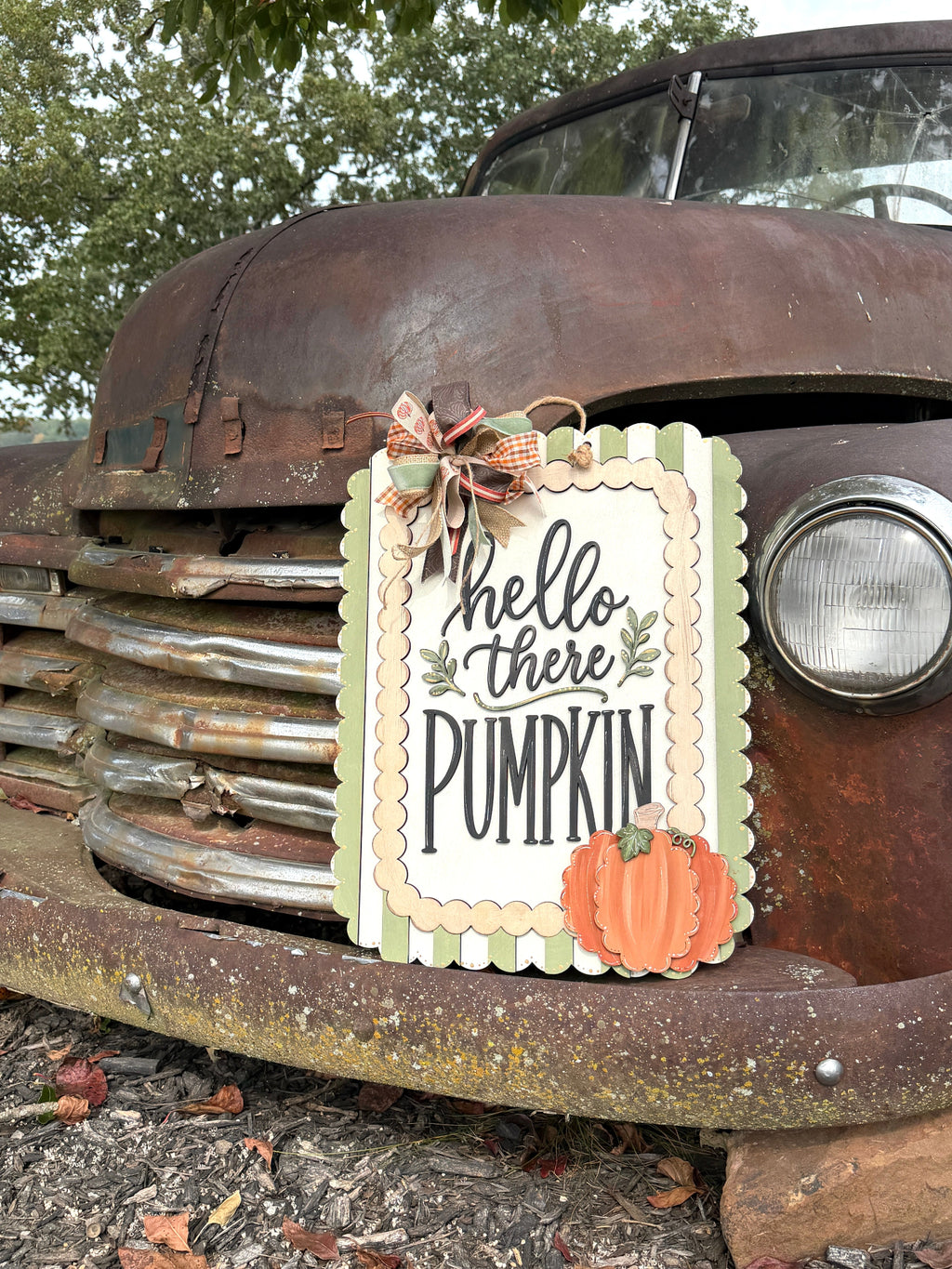 Hello There Pumpkin – Laser Cut Wood Sign