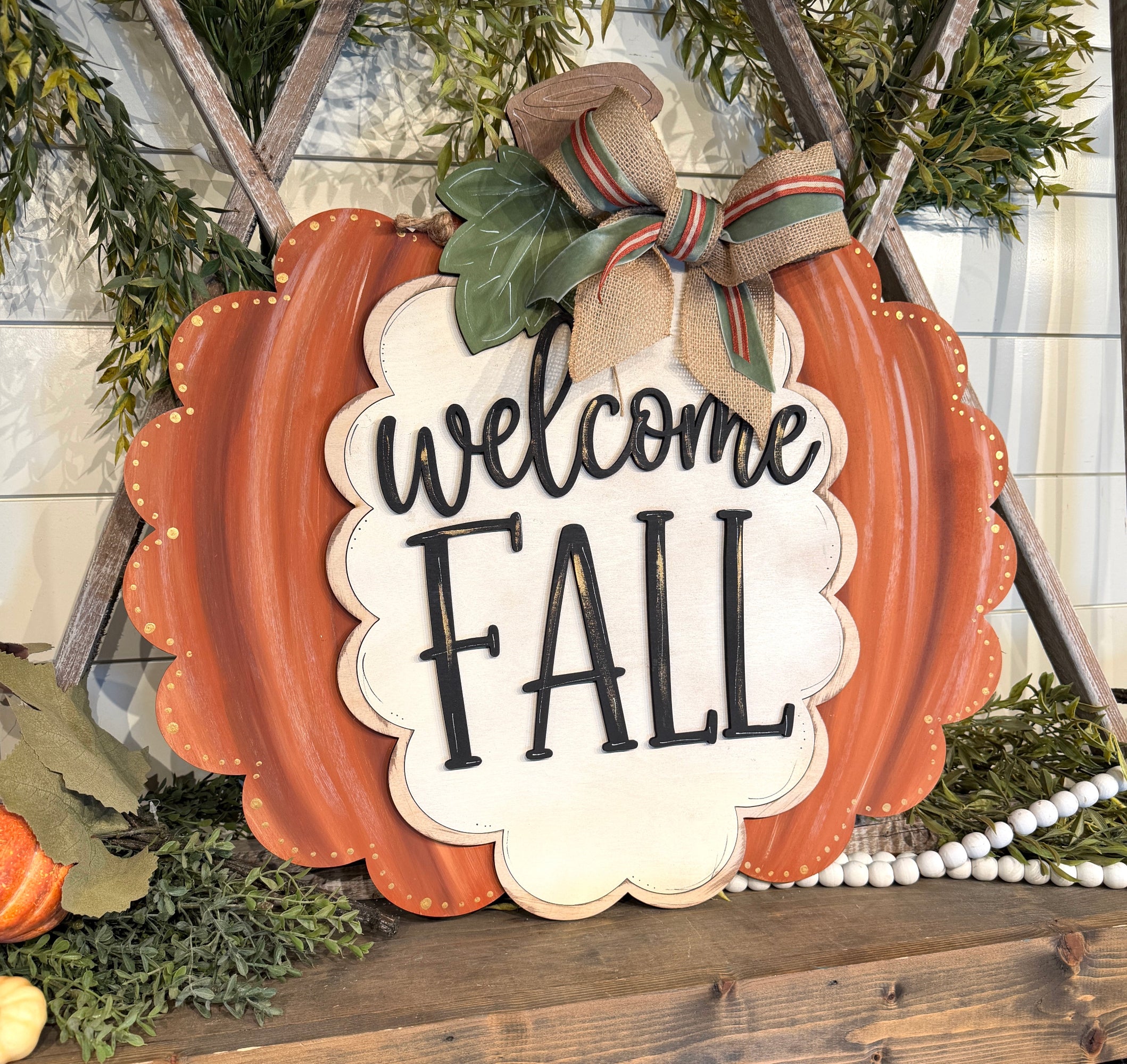Welcome Fall – Laser Cut Wood Sign
