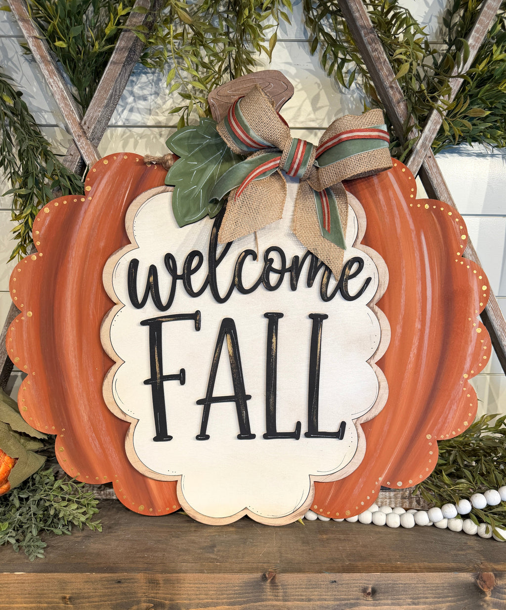 Welcome Fall – Laser Cut Wood Sign