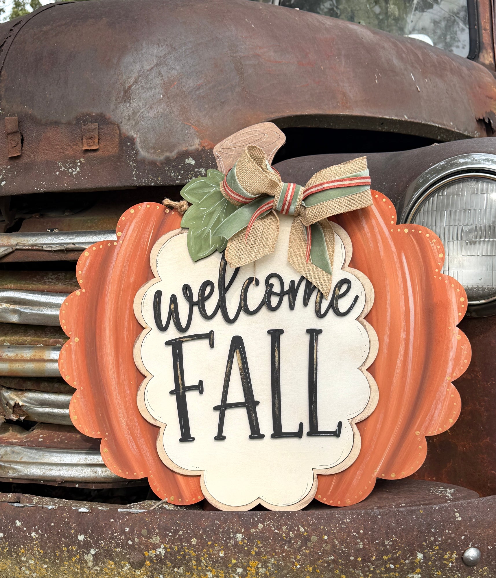 Welcome Fall – Laser Cut Wood Sign