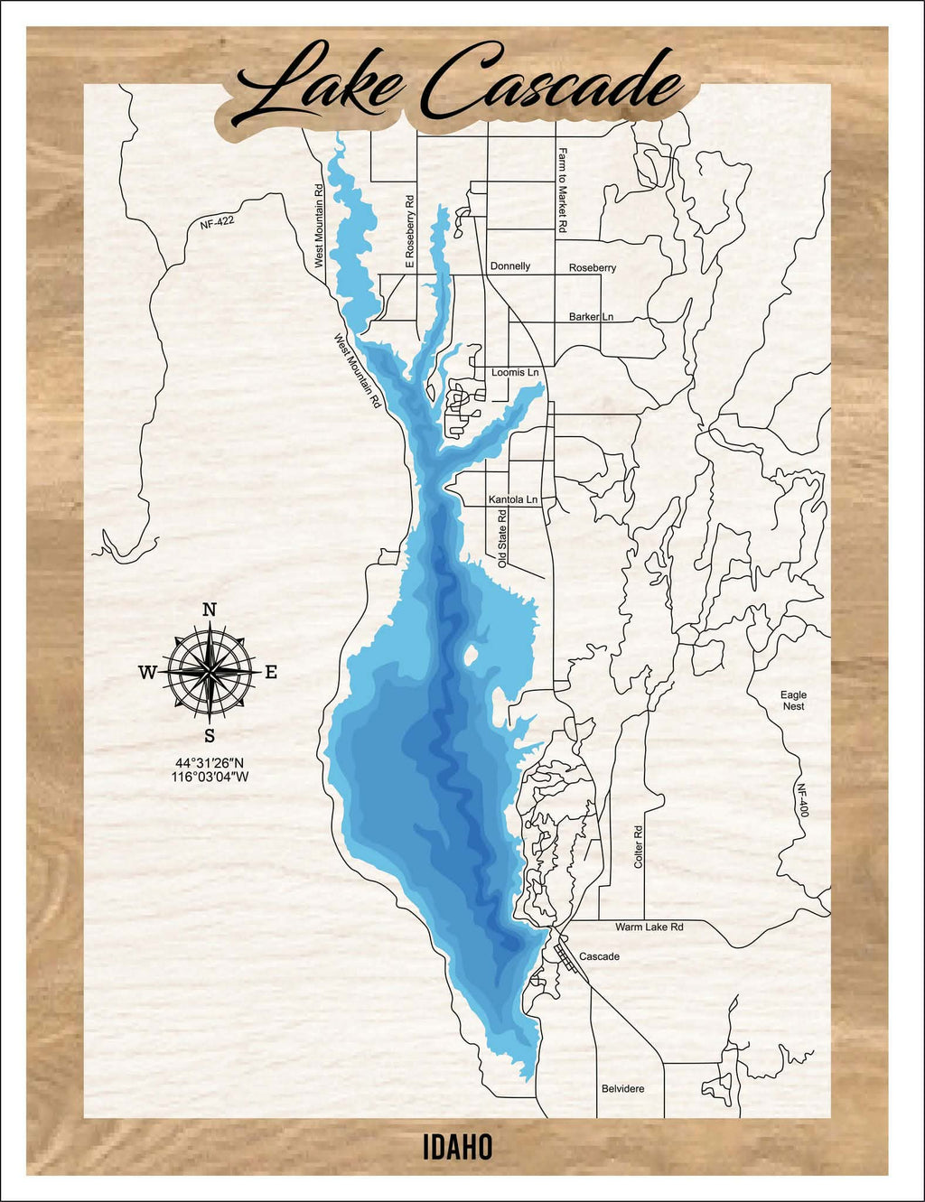 Custom 3D Wood Map Wall Art | Layered City Map Decor | Personalized Map Gift | Home Decor