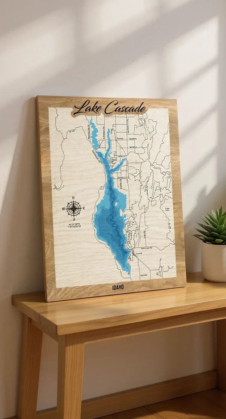 Custom 3D Wood Map Wall Art | Layered City Map Decor | Personalized Map Gift | Home Decor